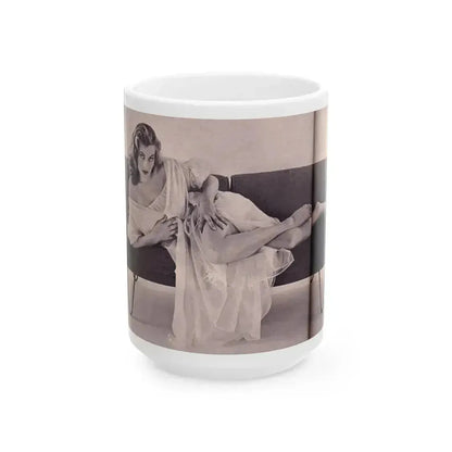 Anita Ekberg #297 (Vintage Female Icon) White Coffee Mug 15oz - Go Mug Yourself