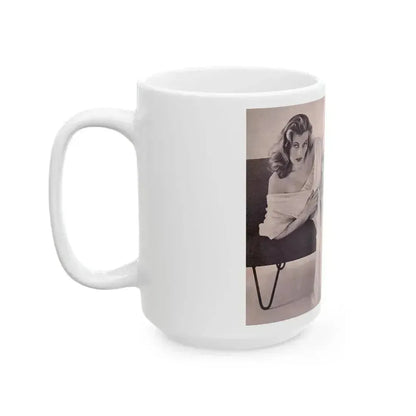 Anita Ekberg #297 (Vintage Female Icon) White Coffee Mug - Go Mug Yourself