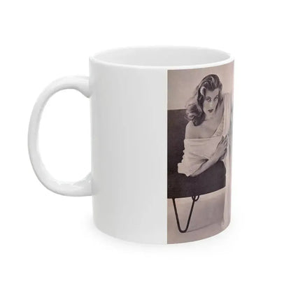 Anita Ekberg #297 (Vintage Female Icon) White Coffee Mug - Go Mug Yourself