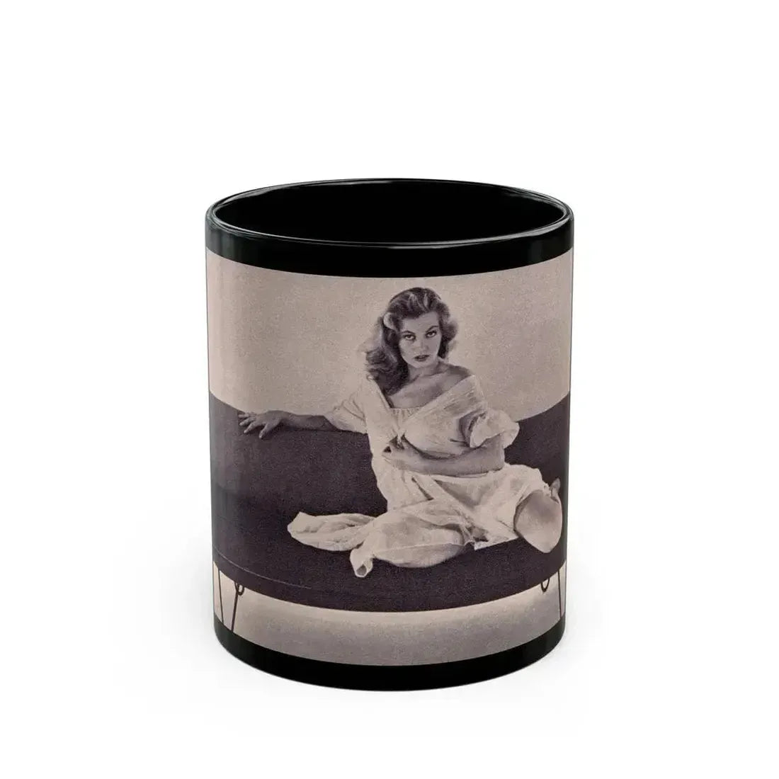 Anita Ekberg #298 (Vintage Female Icon) Black Coffee Mug 11oz - Go Mug Yourself