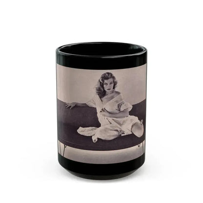 Anita Ekberg #298 (Vintage Female Icon) Black Coffee Mug 15oz - Go Mug Yourself