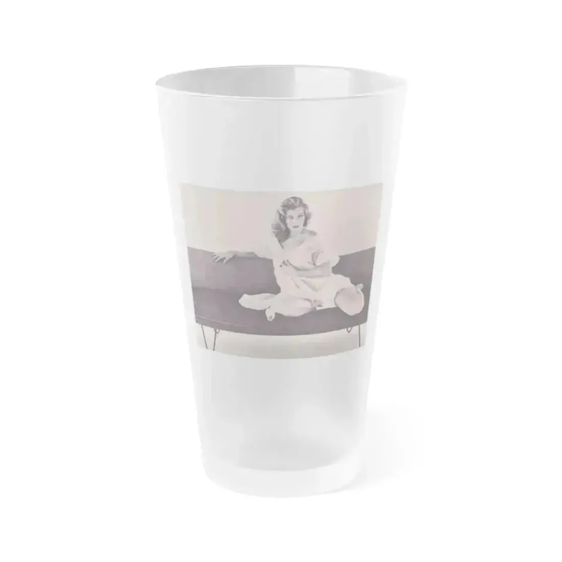 Anita Ekberg #298 (Vintage Female Icon) Frosted Pint Glass 16oz 16oz Frosted - Go Mug Yourself