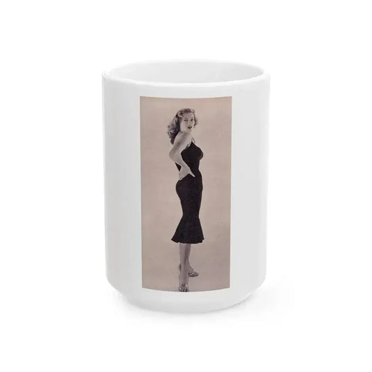 Anita Ekberg #299 (Vintage Female Icon) White Coffee Mug 15oz - Go Mug Yourself