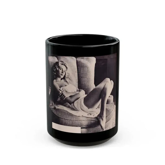 Anita Ekberg #302 (Vintage Female Icon) Black Coffee Mug 15oz - Go Mug Yourself