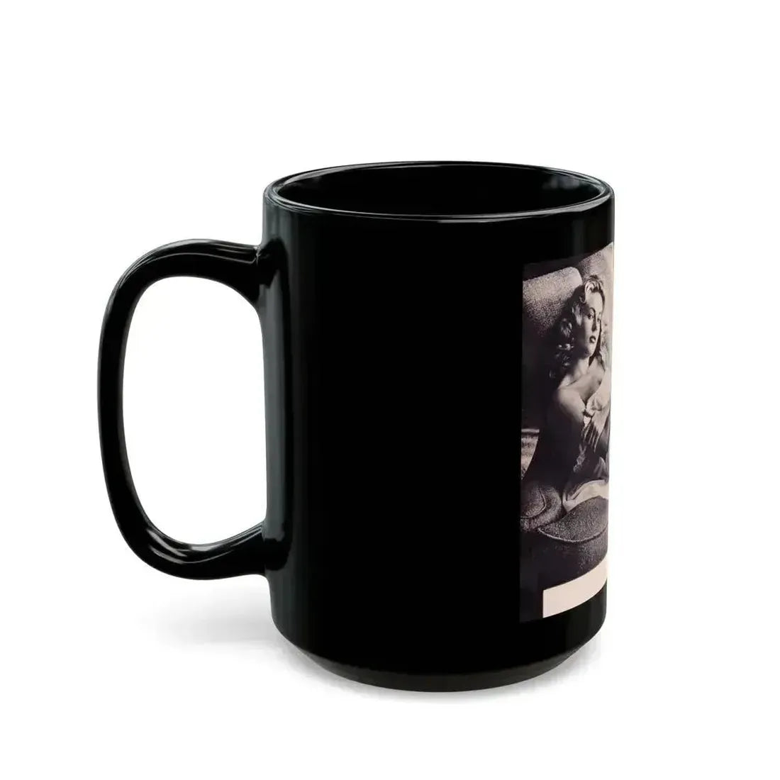 Anita Ekberg #302 (Vintage Female Icon) Black Coffee Mug - Go Mug Yourself