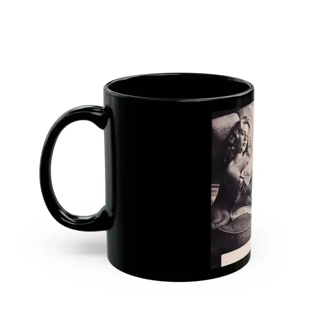 Anita Ekberg #302 (Vintage Female Icon) Black Coffee Mug - Go Mug Yourself
