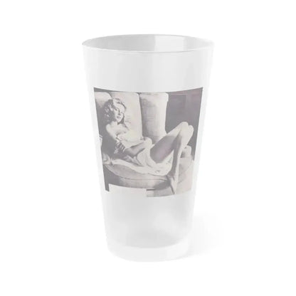 Anita Ekberg #302 (Vintage Female Icon) Frosted Pint Glass 16oz 16oz Frosted - Go Mug Yourself