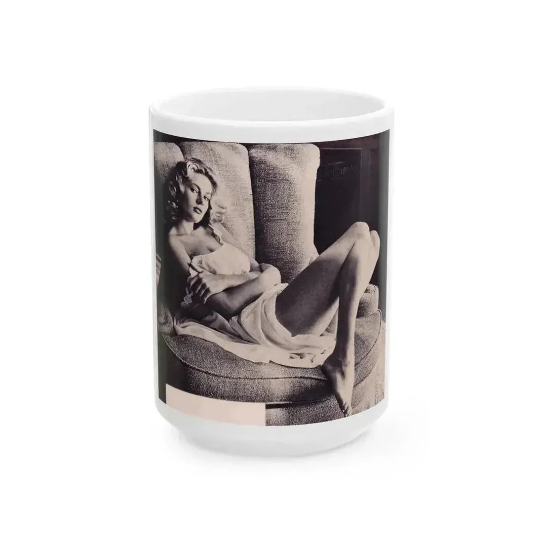 Anita Ekberg #302 (Vintage Female Icon) White Coffee Mug 15oz - Go Mug Yourself