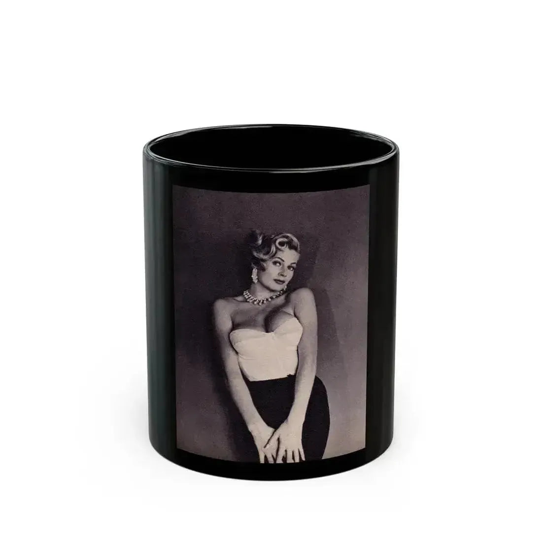 Anita Ekberg #303 (Vintage Female Icon) Black Coffee Mug 11oz - Go Mug Yourself