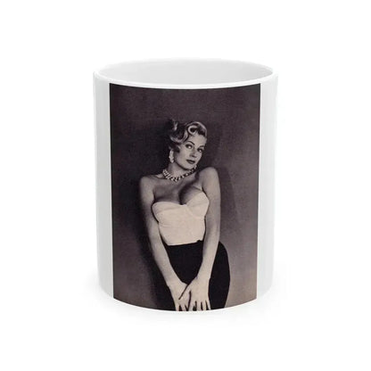 Anita Ekberg #303 (Vintage Female Icon) White Coffee Mug 11oz - Go Mug Yourself