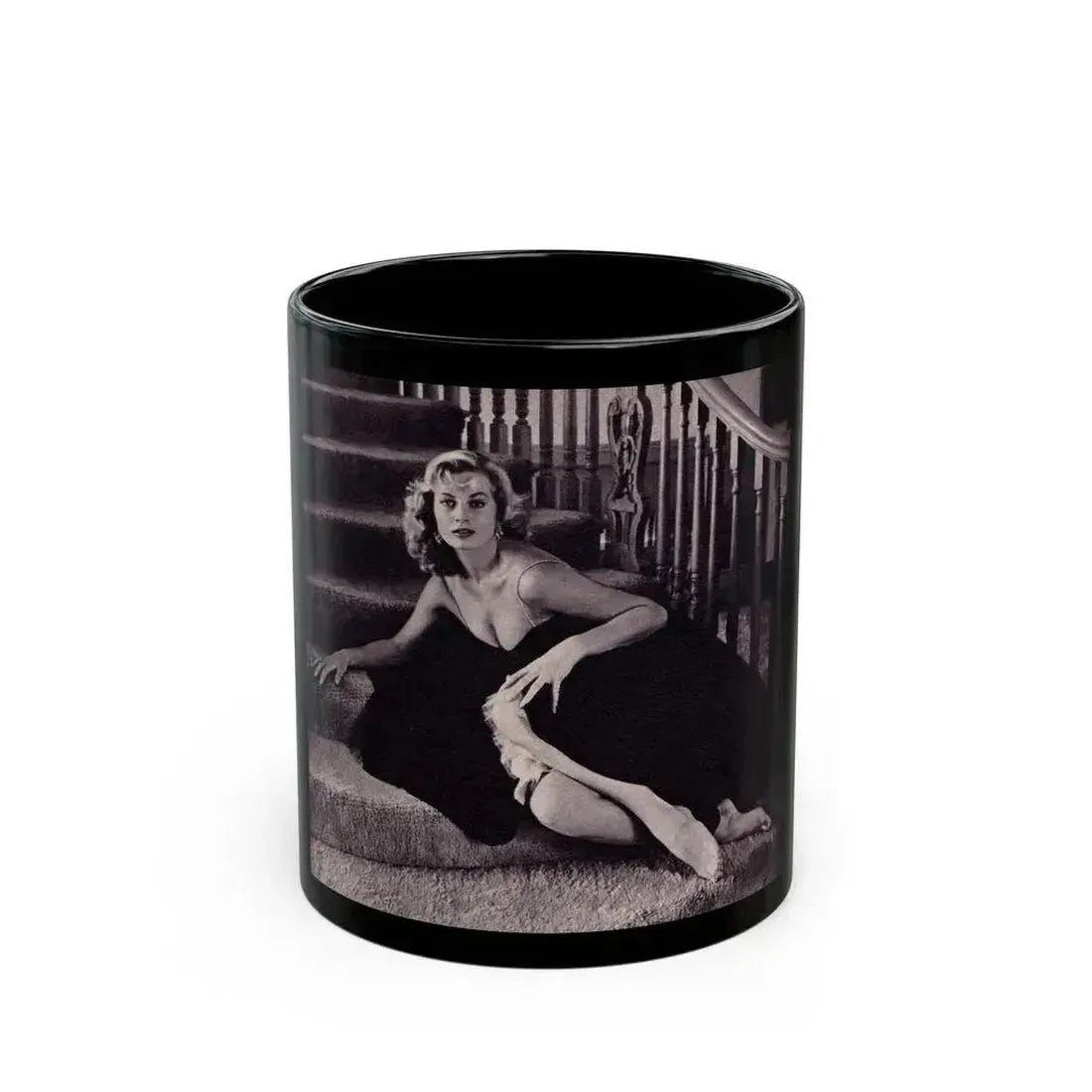Anita Ekberg #304 (Vintage Female Icon) Black Coffee Mug 11oz - Go Mug Yourself