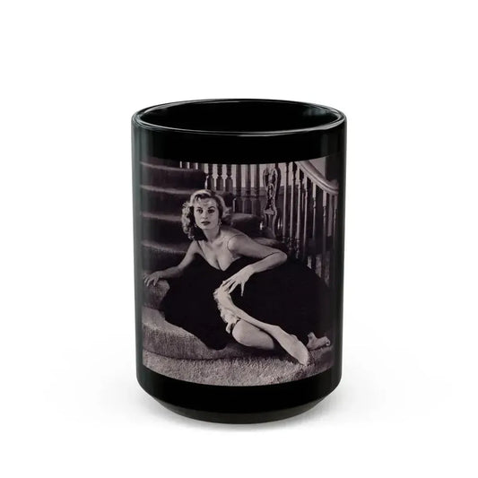 Anita Ekberg #304 (Vintage Female Icon) Black Coffee Mug 15oz - Go Mug Yourself