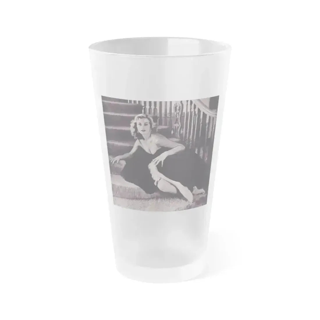 Anita Ekberg #304 (Vintage Female Icon) Frosted Pint Glass 16oz 16oz Frosted - Go Mug Yourself