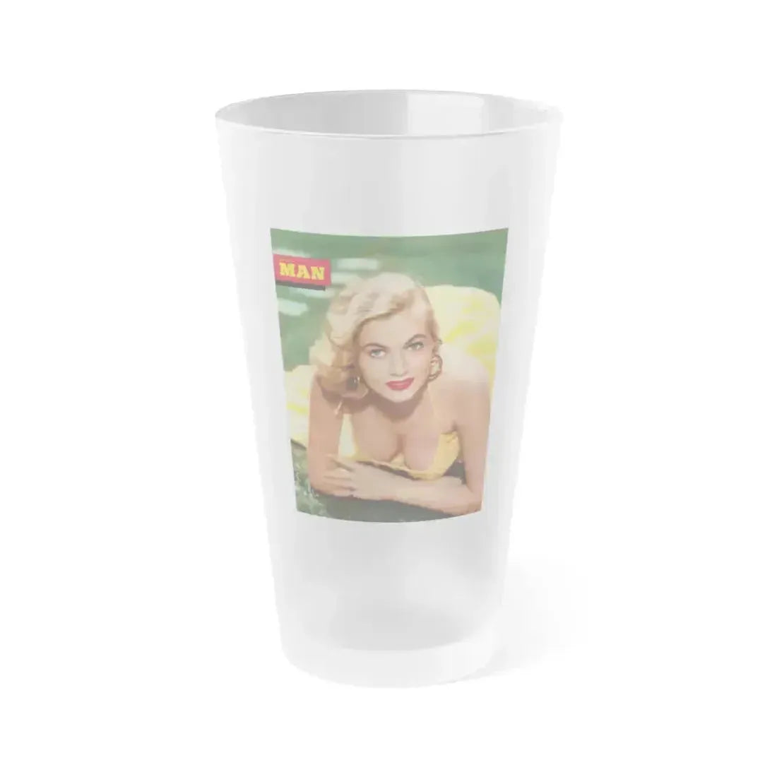 Anita Ekberg #305 (Vintage Female Icon) Frosted Pint Glass 16oz 16oz Frosted - Go Mug Yourself