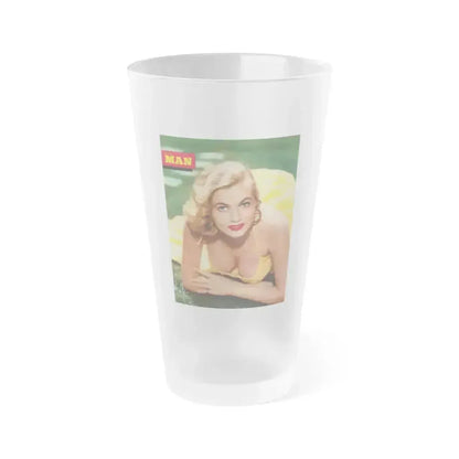 Anita Ekberg #305 (Vintage Female Icon) Frosted Pint Glass 16oz 16oz Frosted - Go Mug Yourself