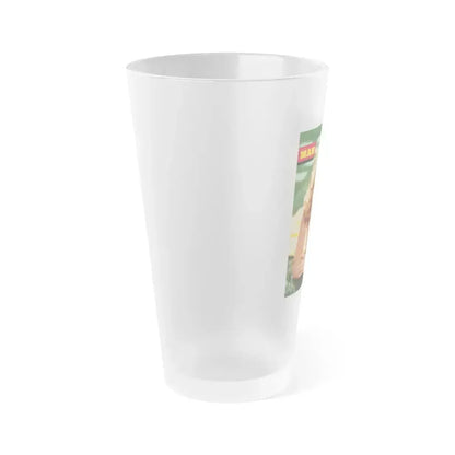 Anita Ekberg #305 (Vintage Female Icon) Frosted Pint Glass 16oz - Go Mug Yourself