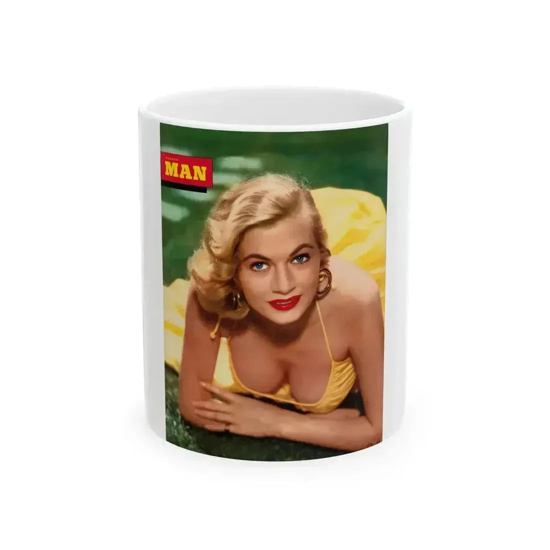 Anita Ekberg #305 (Vintage Female Icon) White Coffee Mug 11oz - Go Mug Yourself