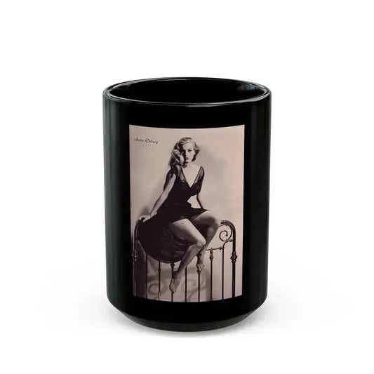 Anita Ekberg #306 (Vintage Female Icon) Black Coffee Mug 15oz - Go Mug Yourself