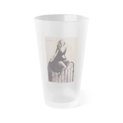 Anita Ekberg #306 (Vintage Female Icon) Frosted Pint Glass 16oz 16oz Frosted - Go Mug Yourself