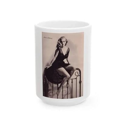 Anita Ekberg #306 (Vintage Female Icon) White Coffee Mug 15oz - Go Mug Yourself