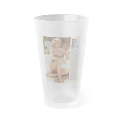 Anita Ekberg #307 Femme Fatales Magazine August '98 - Bernard Of Hollywood Vintage Glamour Pin-Ups 2nd Page (Vintage Female Icon) Frosted Pint Glass 16oz 16oz Frosted - Go Mug Yourself
