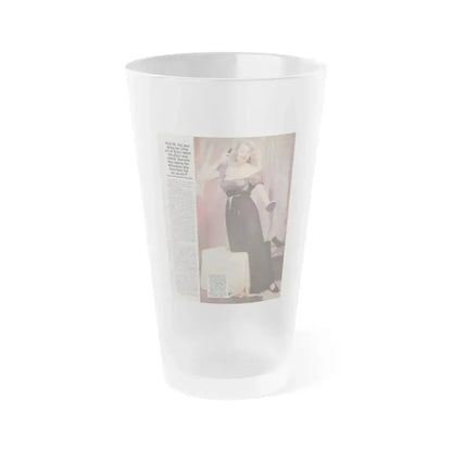 Anita Ekberg #308 Femme Fatales Magazine August '98 - Bernard Of Hollywood Vintage Glamour Pin-Ups 15th Page (Vintage Female Icon) Frosted Pint Glass 16oz 16oz Frosted - Go Mug Yourself