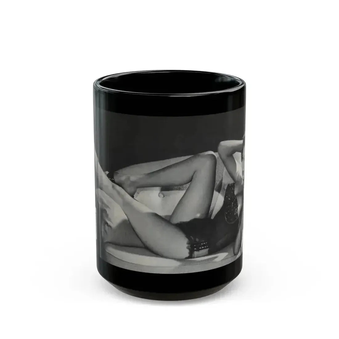 Anita Ekberg #309 - Femme Fatales Mag. Aug. '98 Photo (Vintage Female Icon) Black Coffee Mug 15oz - Go Mug Yourself