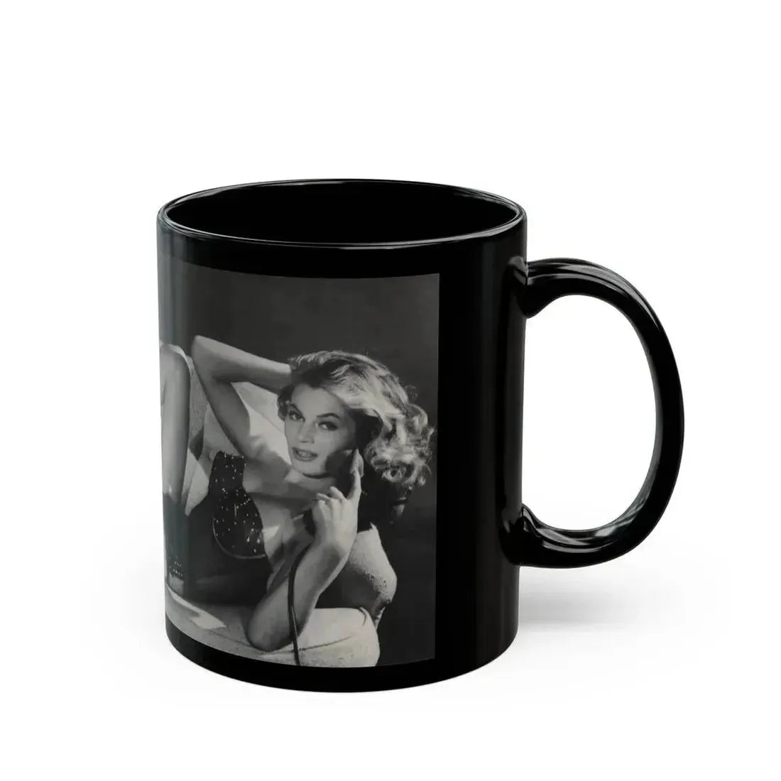 Anita Ekberg #309 - Femme Fatales Mag. Aug. '98 Photo (Vintage Female Icon) Black Coffee Mug - Go Mug Yourself