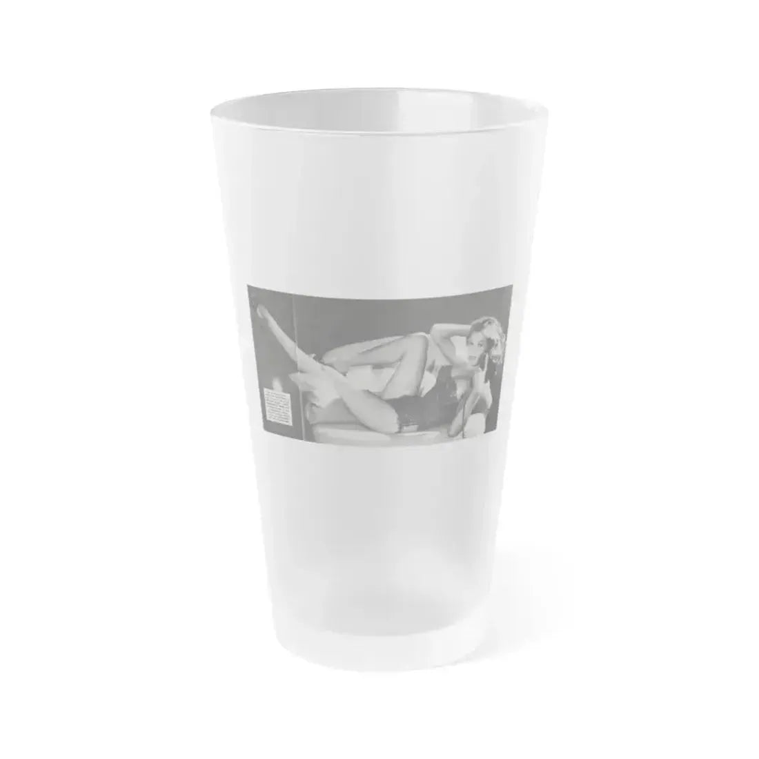 Anita Ekberg #309 - Femme Fatales Mag. Aug. '98 Photo (Vintage Female Icon) Frosted Pint Glass 16oz 16oz Frosted - Go Mug Yourself