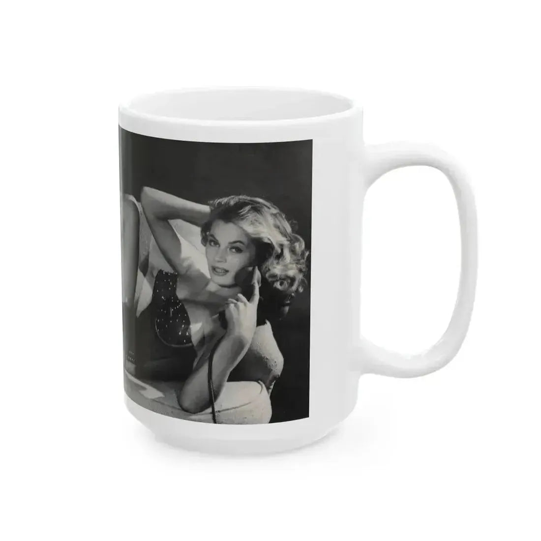 Anita Ekberg #309 - Femme Fatales Mag. Aug. '98 Photo (Vintage Female Icon) White Coffee Mug - Go Mug Yourself