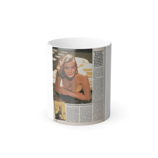 Anita Ekberg #310 - Femme Fatales Magazine August '98 - Bernard Of Hollywood Vintage Glamour Pin-Ups 18th Page (Vintage Female Icon) Color Changing Coffee Mug 11oz - Go Mug Yourself
