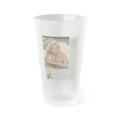 Anita Ekberg #310 - Femme Fatales Magazine August '98 - Bernard Of Hollywood Vintage Glamour Pin-Ups 18th Page (Vintage Female Icon) Frosted Pint Glass 16oz 16oz Frosted - Go Mug Yourself