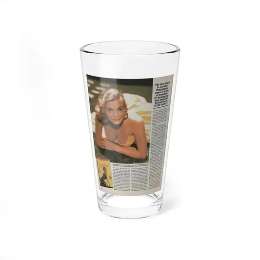 Anita Ekberg #310 - Femme Fatales Magazine August '98 - Bernard Of Hollywood Vintage Glamour Pin-Ups 18th Page (Vintage Female Icon) Pint Glass 16oz 16oz - Go Mug Yourself
