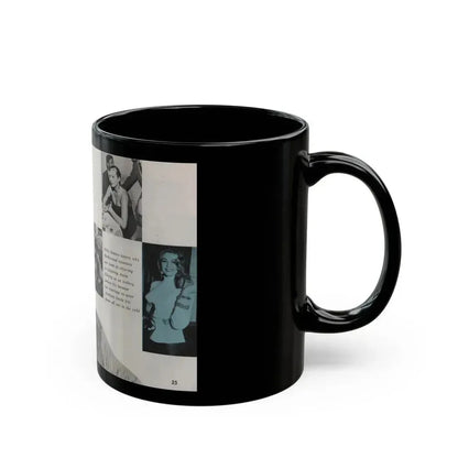 Anita Ekberg #311 - Pose! Pocket Mag. July '58 Photos (Vintage Female Icon) Black Coffee Mug - Go Mug Yourself