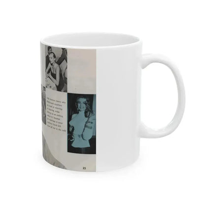 Anita Ekberg #311 - Pose! Pocket Mag. July '58 Photos (Vintage Female Icon) White Coffee Mug - Go Mug Yourself