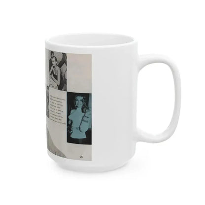 Anita Ekberg #311 - Pose! Pocket Mag. July '58 Photos (Vintage Female Icon) White Coffee Mug - Go Mug Yourself