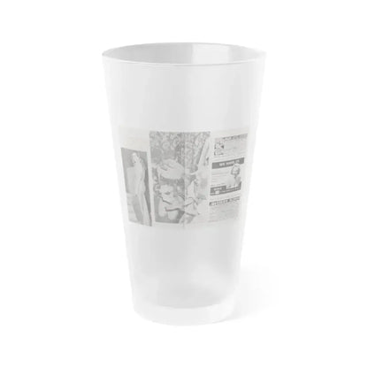 Anita Ekberg #312 - Pose! Pocket Mag. July '58 Photos (Vintage Female Icon) Frosted Pint Glass 16oz 16oz Frosted - Go Mug Yourself