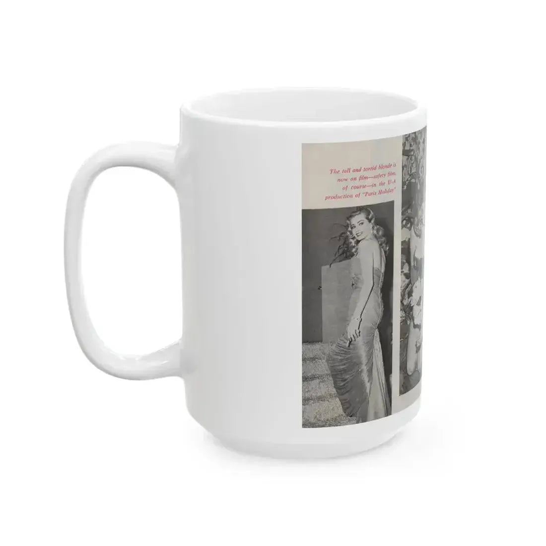 Anita Ekberg #312 - Pose! Pocket Mag. July '58 Photos (Vintage Female Icon) White Coffee Mug - Go Mug Yourself