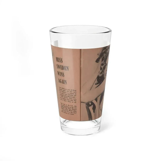 Anita Ekberg #313 - Pocket Pin-Ups Mag. '56 Photos (Vintage Female Icon) Pint Glass 16oz 16oz - Go Mug Yourself