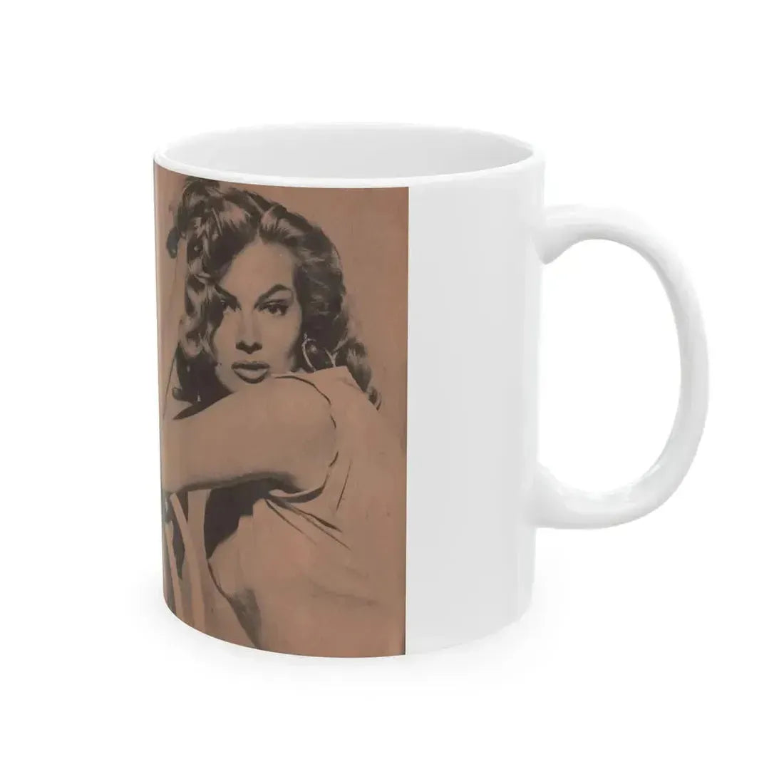 Anita Ekberg #313 - Pocket Pin-Ups Mag. '56 Photos (Vintage Female Icon) White Coffee Mug - Go Mug Yourself