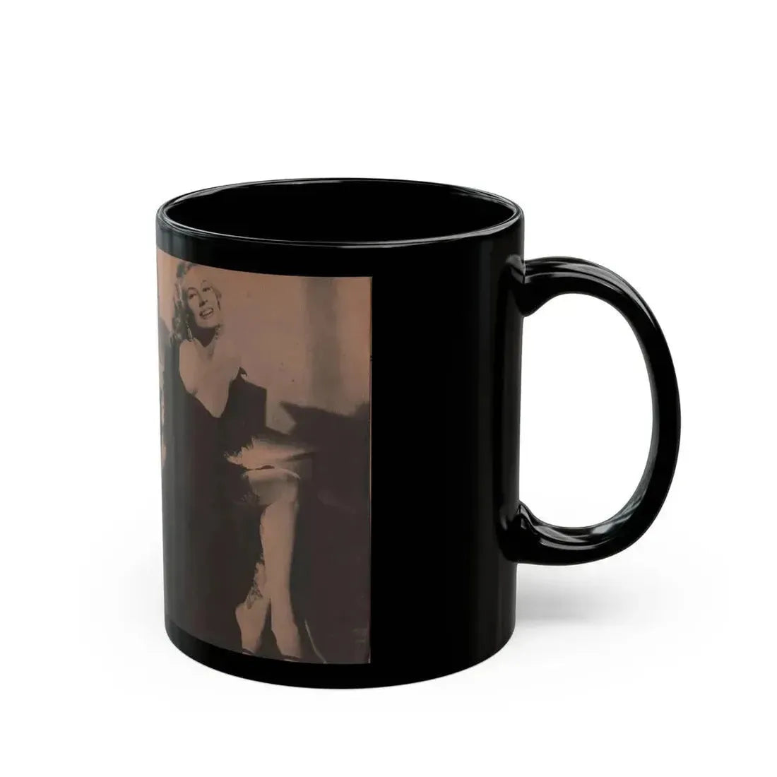 Anita Ekberg #314 - Pocket Pin-Ups Mag. '56 Photos (Vintage Female Icon) Black Coffee Mug - Go Mug Yourself