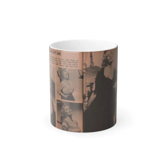 Anita Ekberg #314 - Pocket Pin-Ups Mag. '56 Photos (Vintage Female Icon) Color Changing Coffee Mug 11oz - Go Mug Yourself