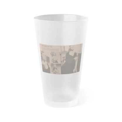 Anita Ekberg #314 - Pocket Pin-Ups Mag. '56 Photos (Vintage Female Icon) Frosted Pint Glass 16oz 16oz Frosted - Go Mug Yourself