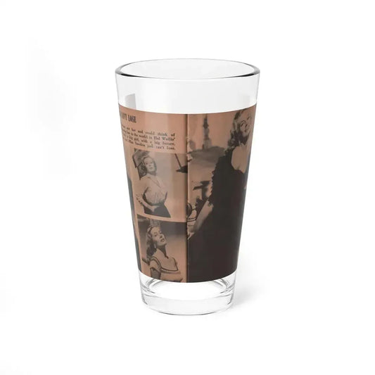Anita Ekberg #314 - Pocket Pin-Ups Mag. '56 Photos (Vintage Female Icon) Pint Glass 16oz 16oz - Go Mug Yourself