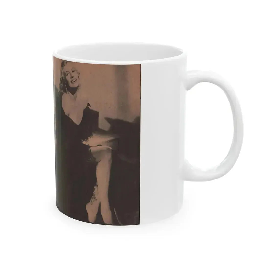 Anita Ekberg #314 - Pocket Pin-Ups Mag. '56 Photos (Vintage Female Icon) White Coffee Mug - Go Mug Yourself
