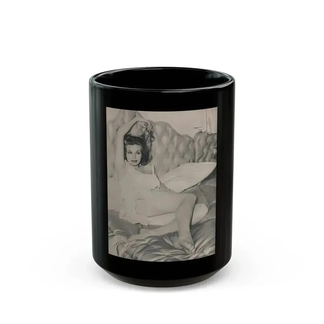 Anita Ekberg #315 - Earl Wilson's Showgirls '56 - Mag. Photo (Vintage Female Icon) Black Coffee Mug 15oz - Go Mug Yourself