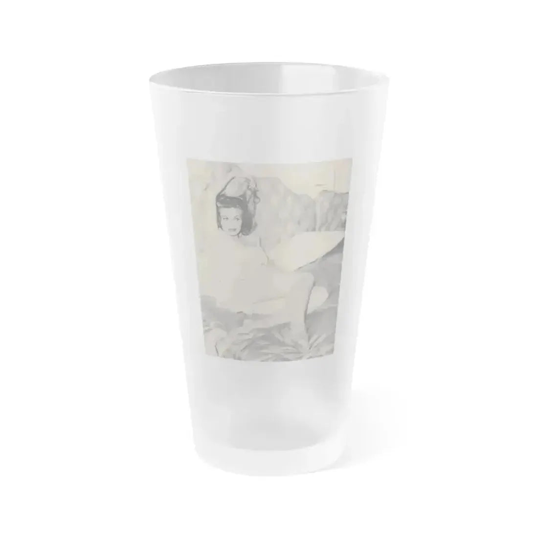 Anita Ekberg #315 - Earl Wilson's Showgirls '56 - Mag. Photo (Vintage Female Icon) Frosted Pint Glass 16oz 16oz Frosted - Go Mug Yourself