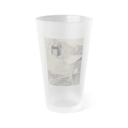 Anita Ekberg #315 - Earl Wilson's Showgirls '56 - Mag. Photo (Vintage Female Icon) Frosted Pint Glass 16oz 16oz Frosted - Go Mug Yourself