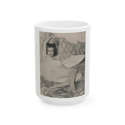 Anita Ekberg #315 - Earl Wilson's Showgirls '56 - Mag. Photo (Vintage Female Icon) White Coffee Mug 15oz - Go Mug Yourself