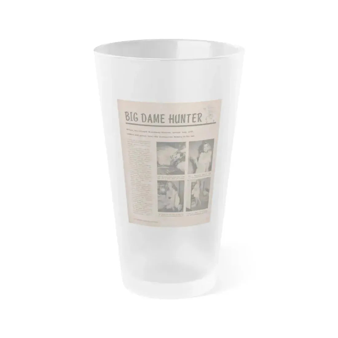 Anita Ekberg #316 - Earl Wilson's Showgirls '56 - Mag. Photo (Vintage Female Icon) Frosted Pint Glass 16oz 16oz Frosted - Go Mug Yourself